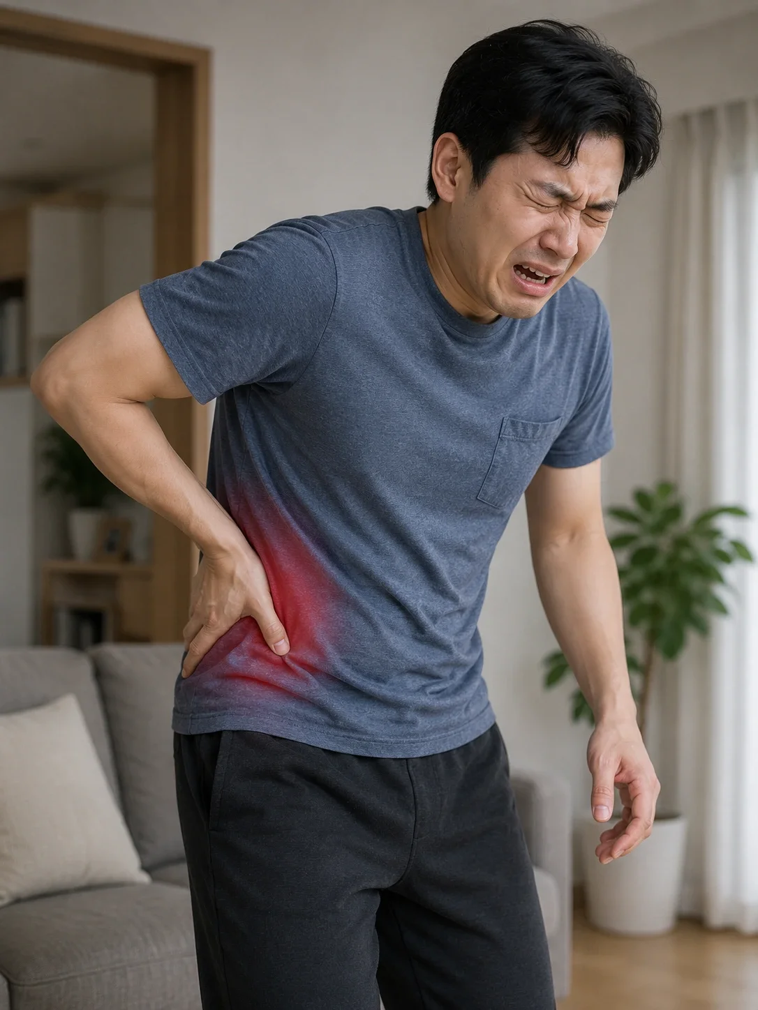 갑작스럽고 극심한 옆구리 통증이 나타나는 경우
